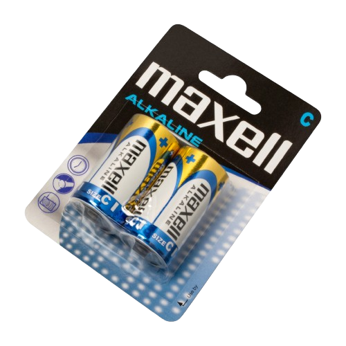 PILE ALKALINE MAXELL LR14/2PCS LR14(GD)2B