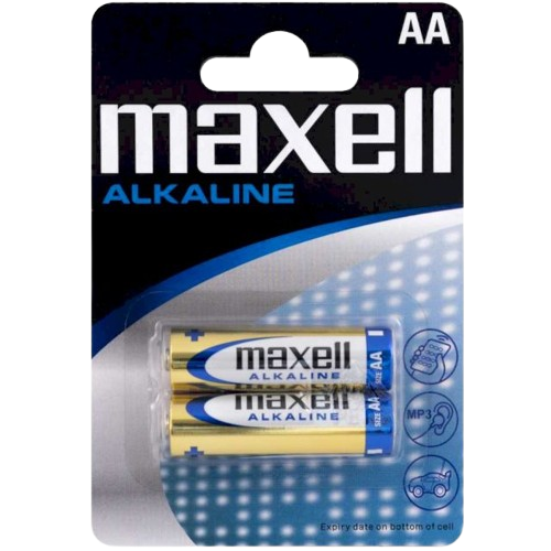 PILE ALKALINE MAXELL AA/2PCS LR6(GD)2B